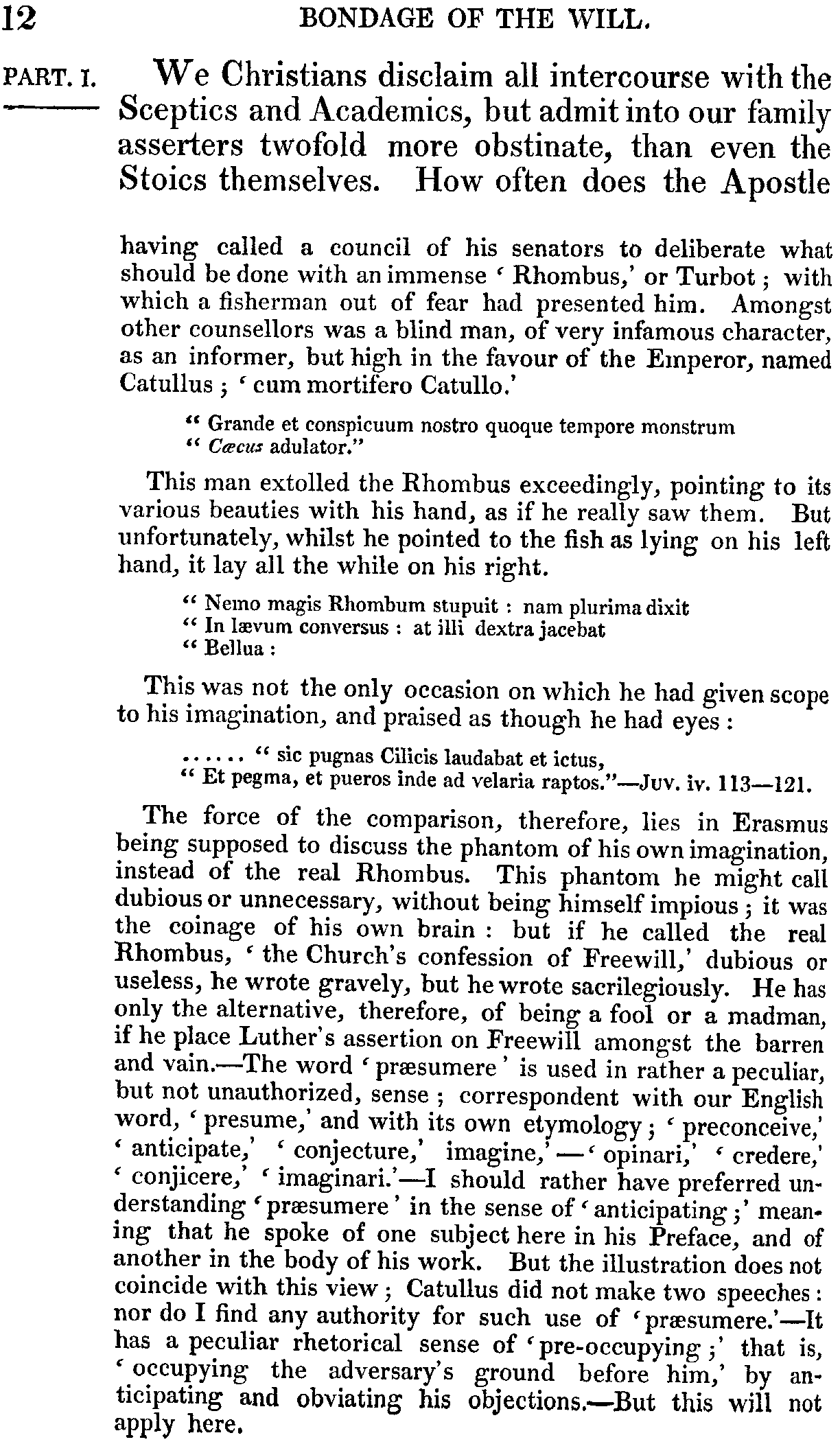 Print Edition of the Bondage of the Will, Page 12