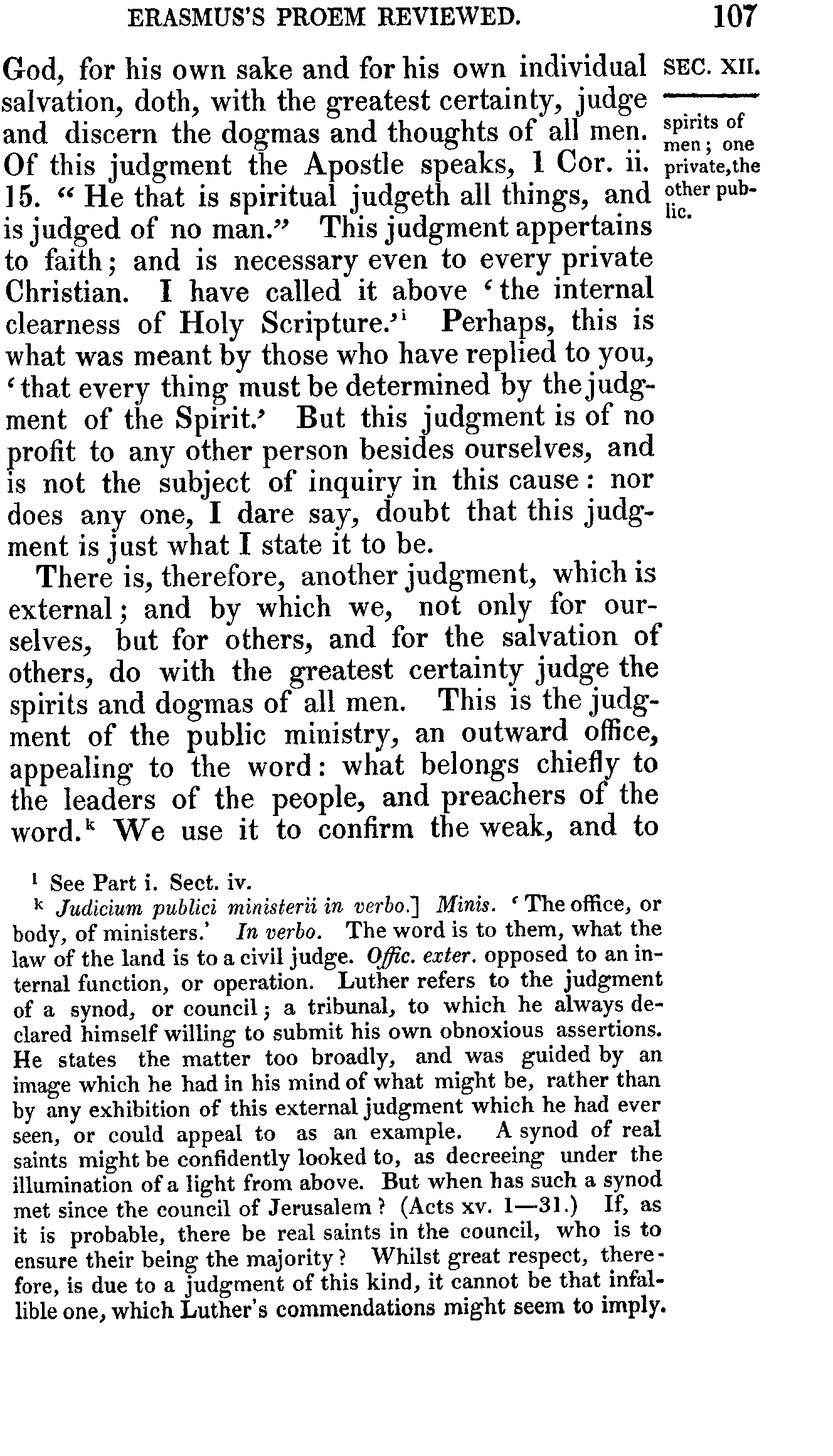 Print Edition of the Bondage of the Will, Page 107