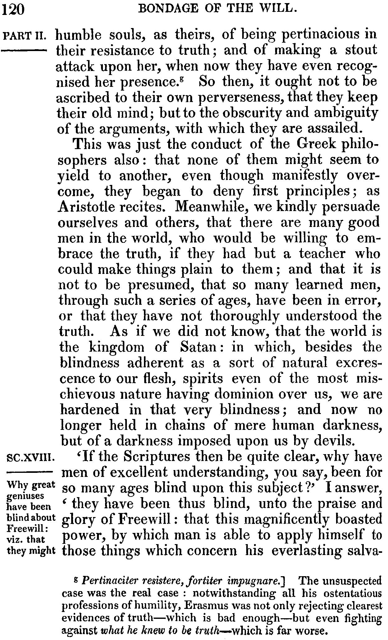 Print Edition of the Bondage of the Will, Page 120