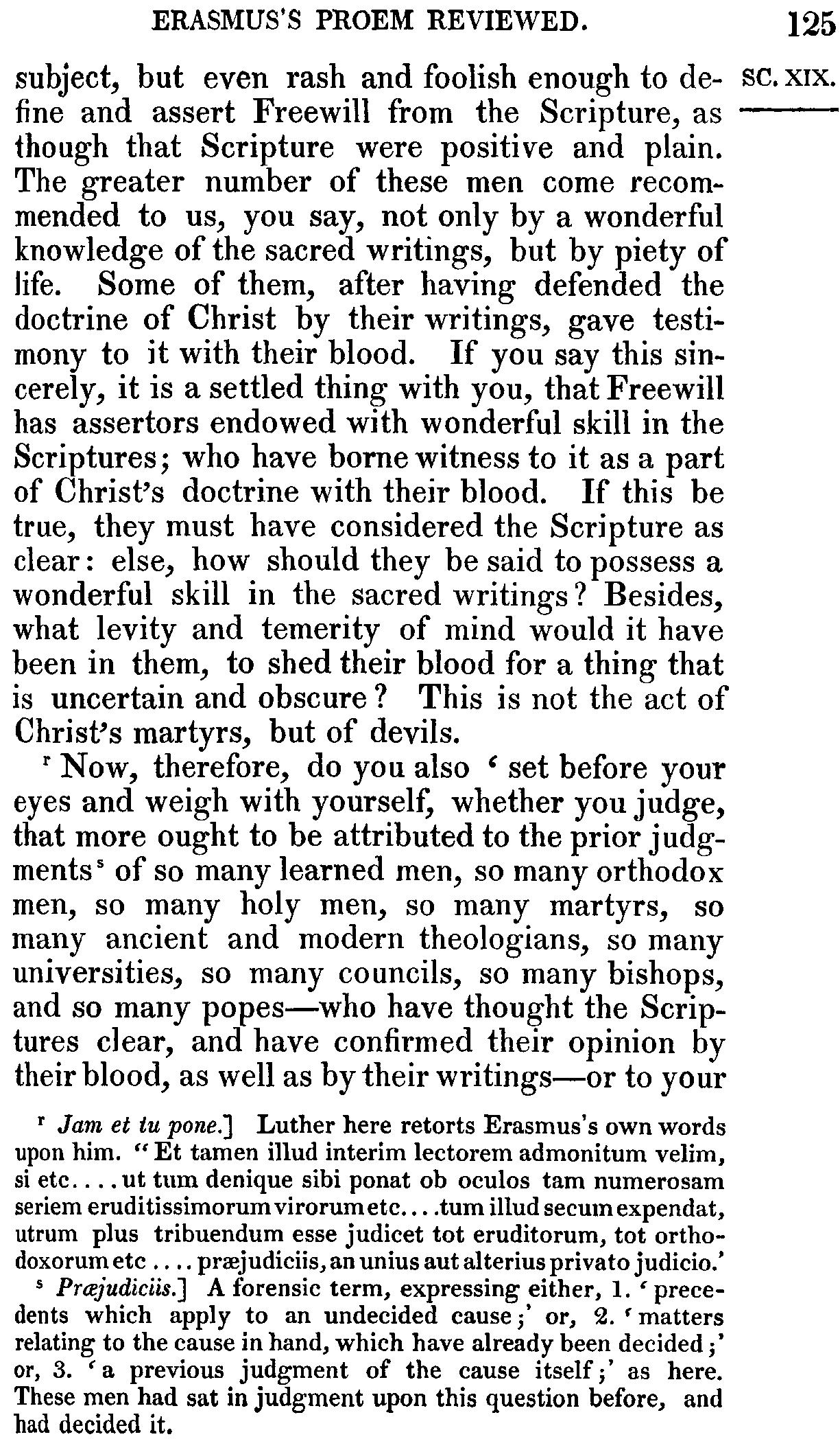 Print Edition of the Bondage of the Will, Page 125