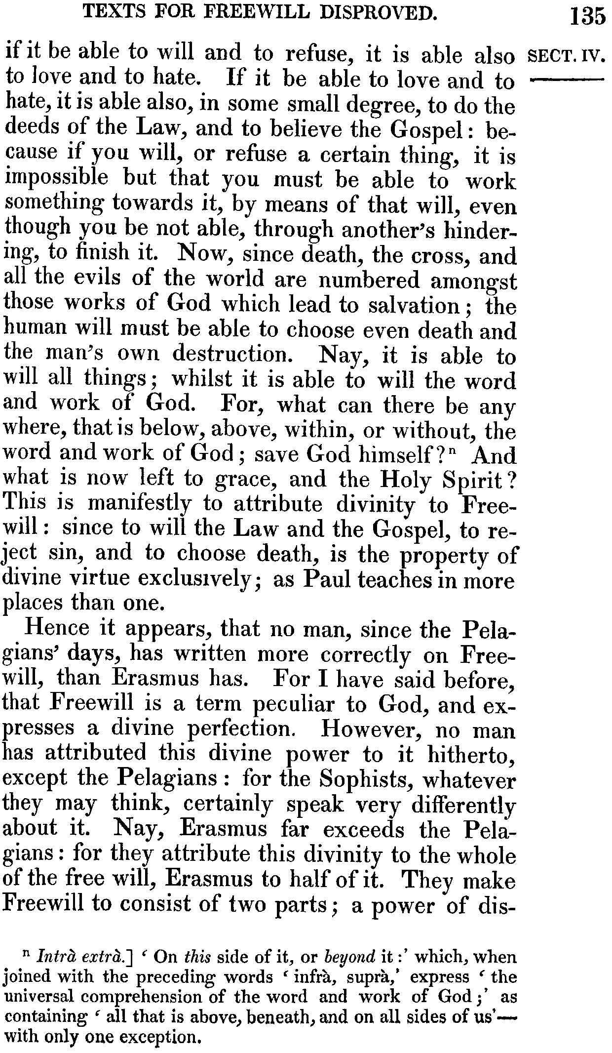 Print Edition of the Bondage of the Will, Page 135