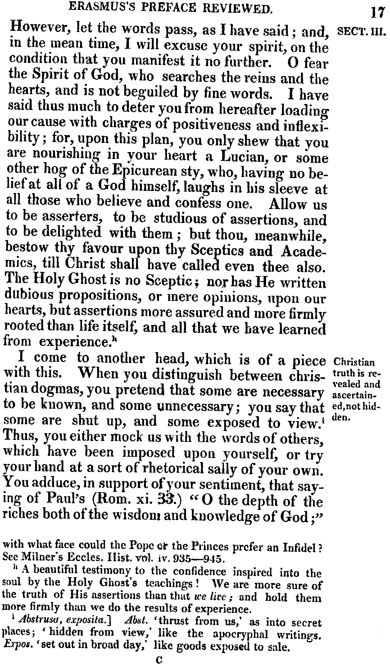 Print Edition of the Bondage of the Will, Page17