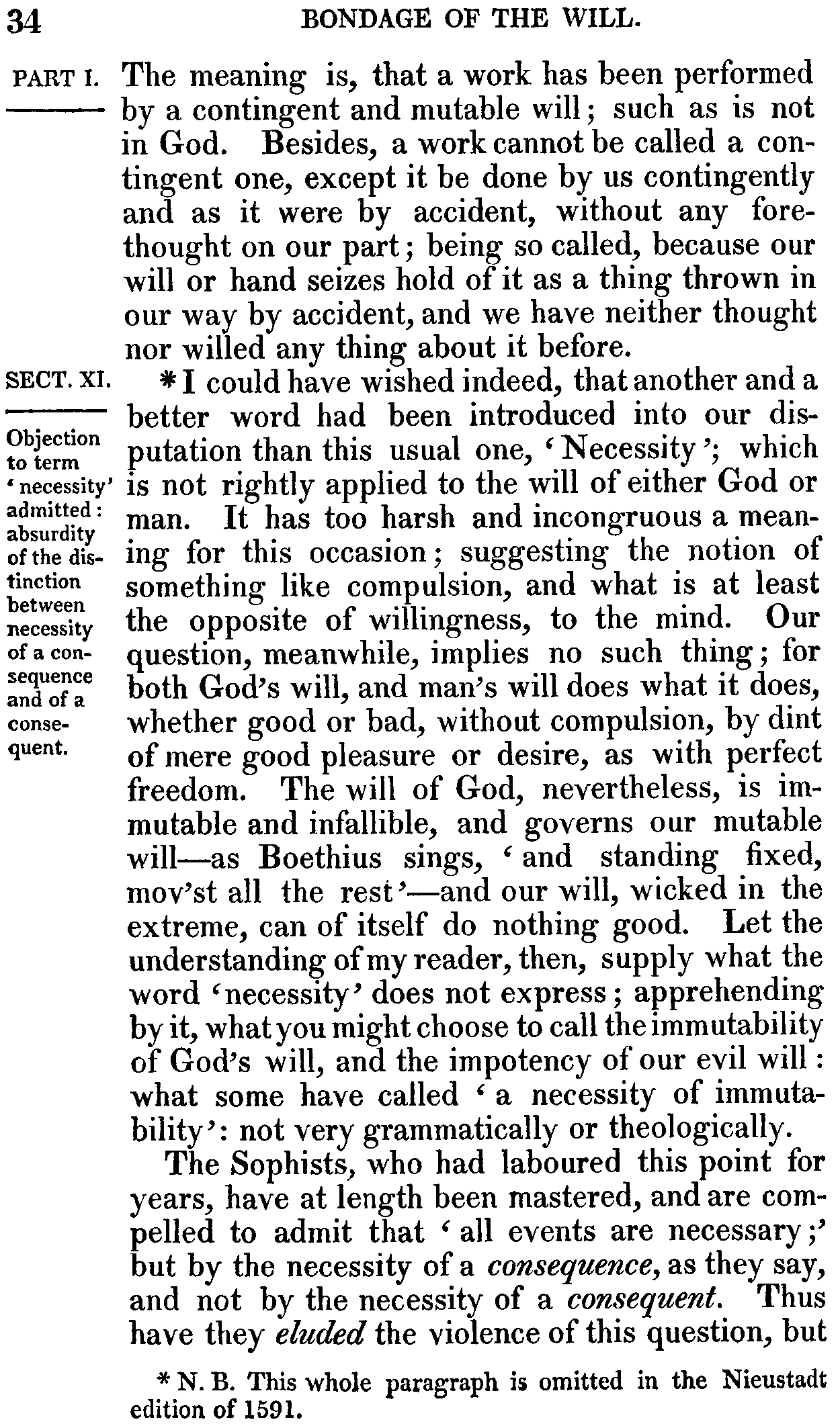 Print Edition of the Bondage of the Will, Page 34