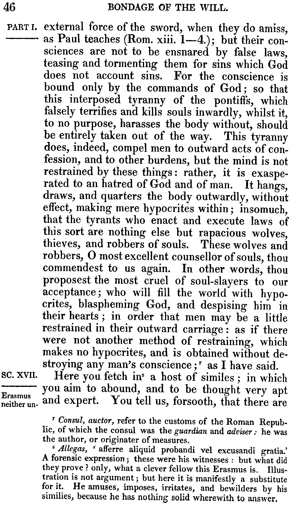 Print Edition of the Bondage of the Will, Page 46