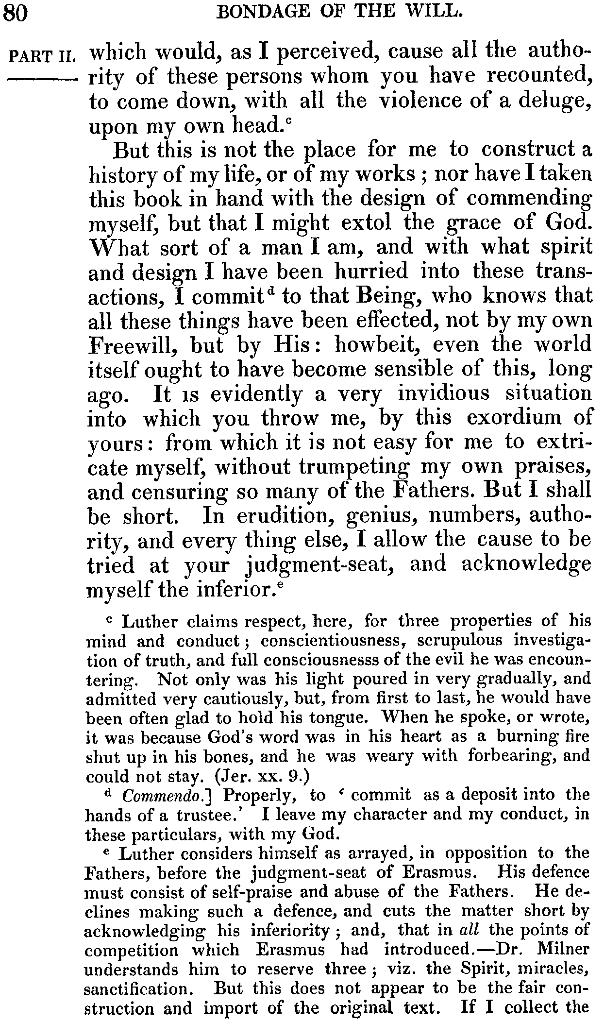 Print Edition of the Bondage of the Will, Page 80