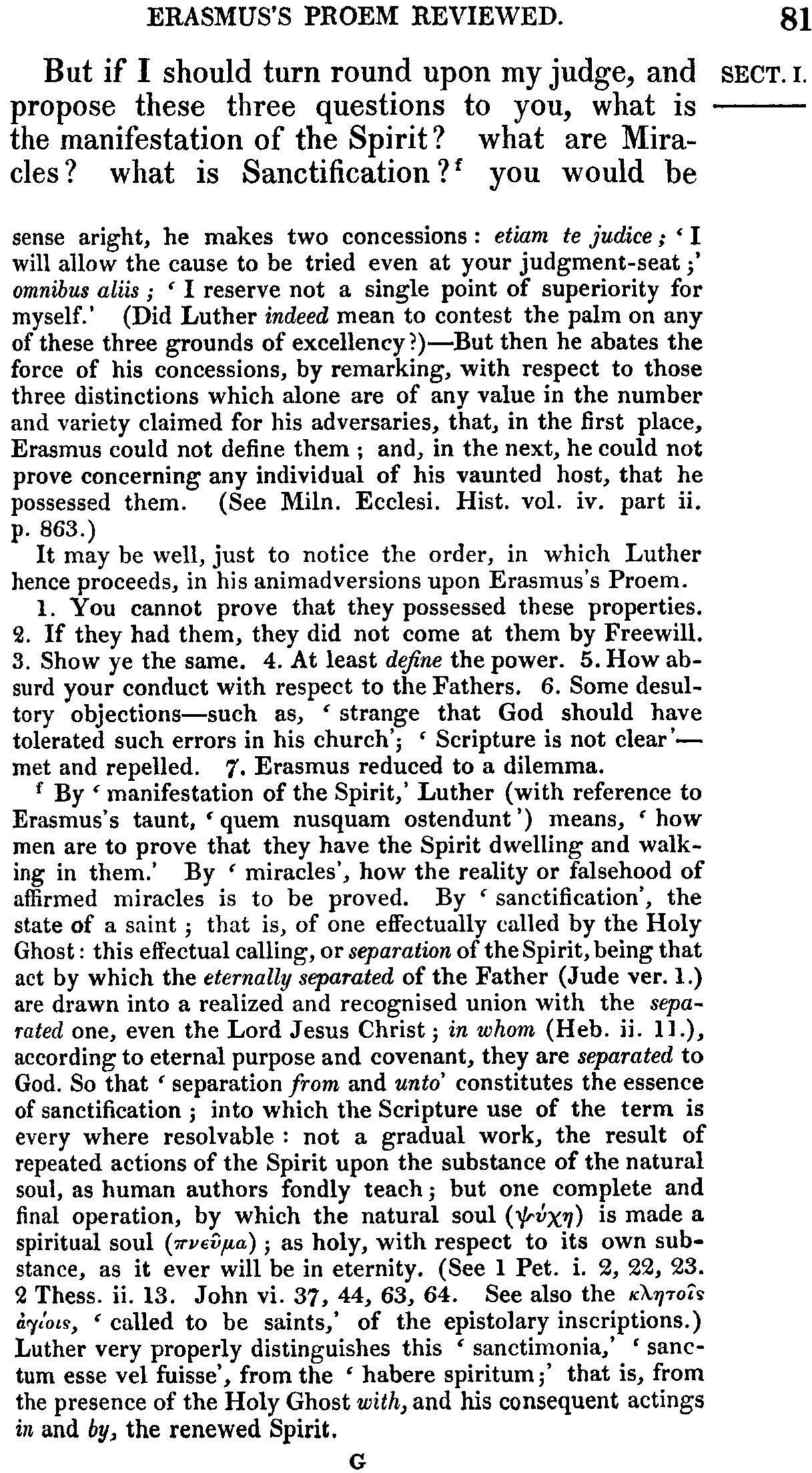 Print Edition of the Bondage of the Will, Page 81