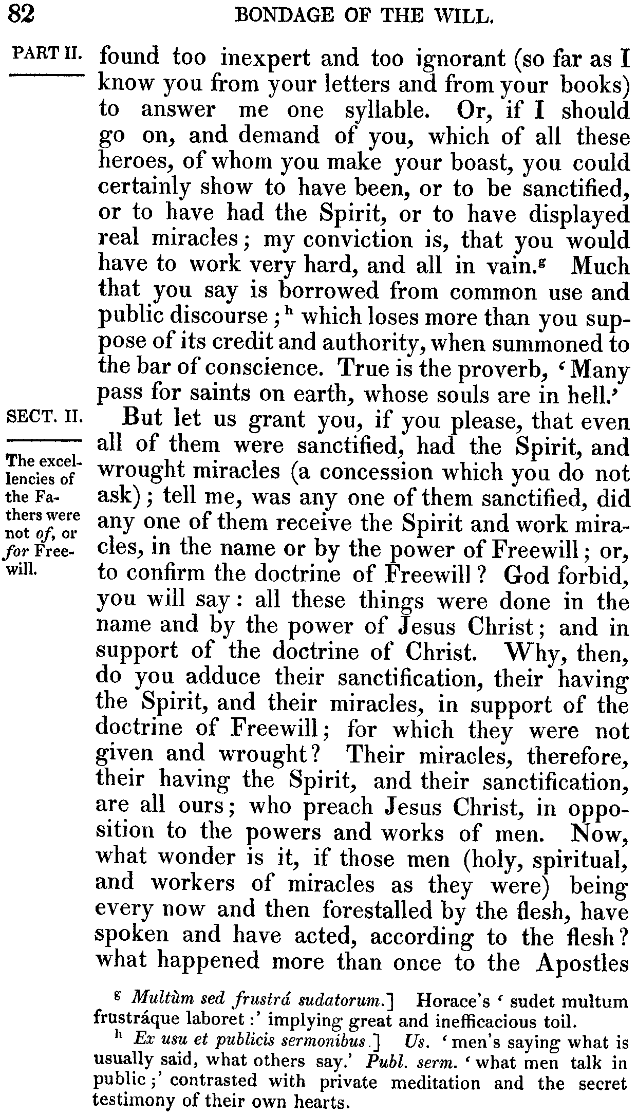 Print Edition of the Bondage of the Will, Page 82