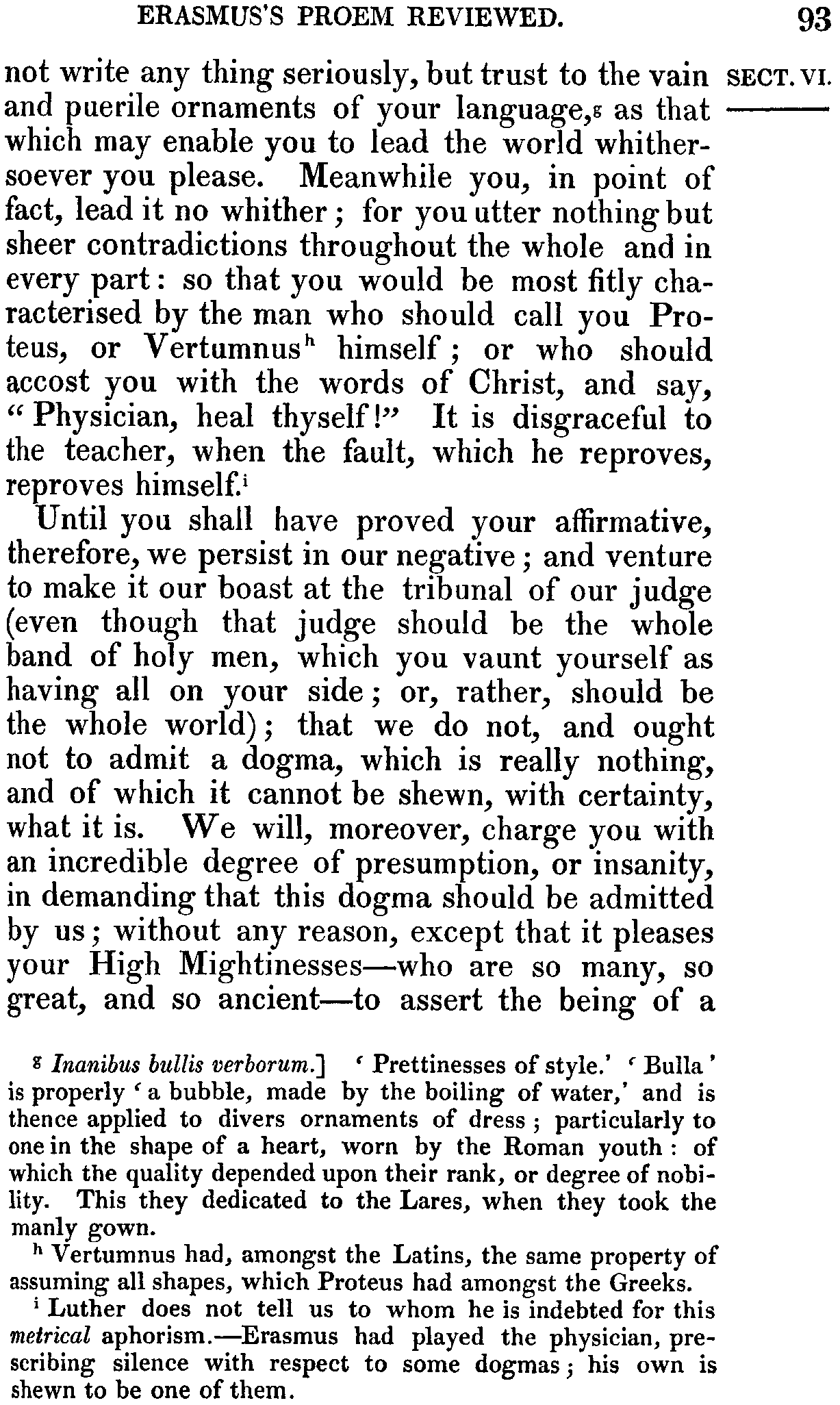 Print Edition of the Bondage of the Will, Page 93